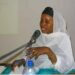 My late wife, Binta S. Mohammed, delivering a lecture on the topic, "Hausa Muslim Women and Further and Higher Education", held at the British Council in Kano