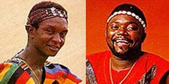Bori on the right, together with his boon-companion Moussa Poussy