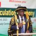 Prof. Peters addresses the new students